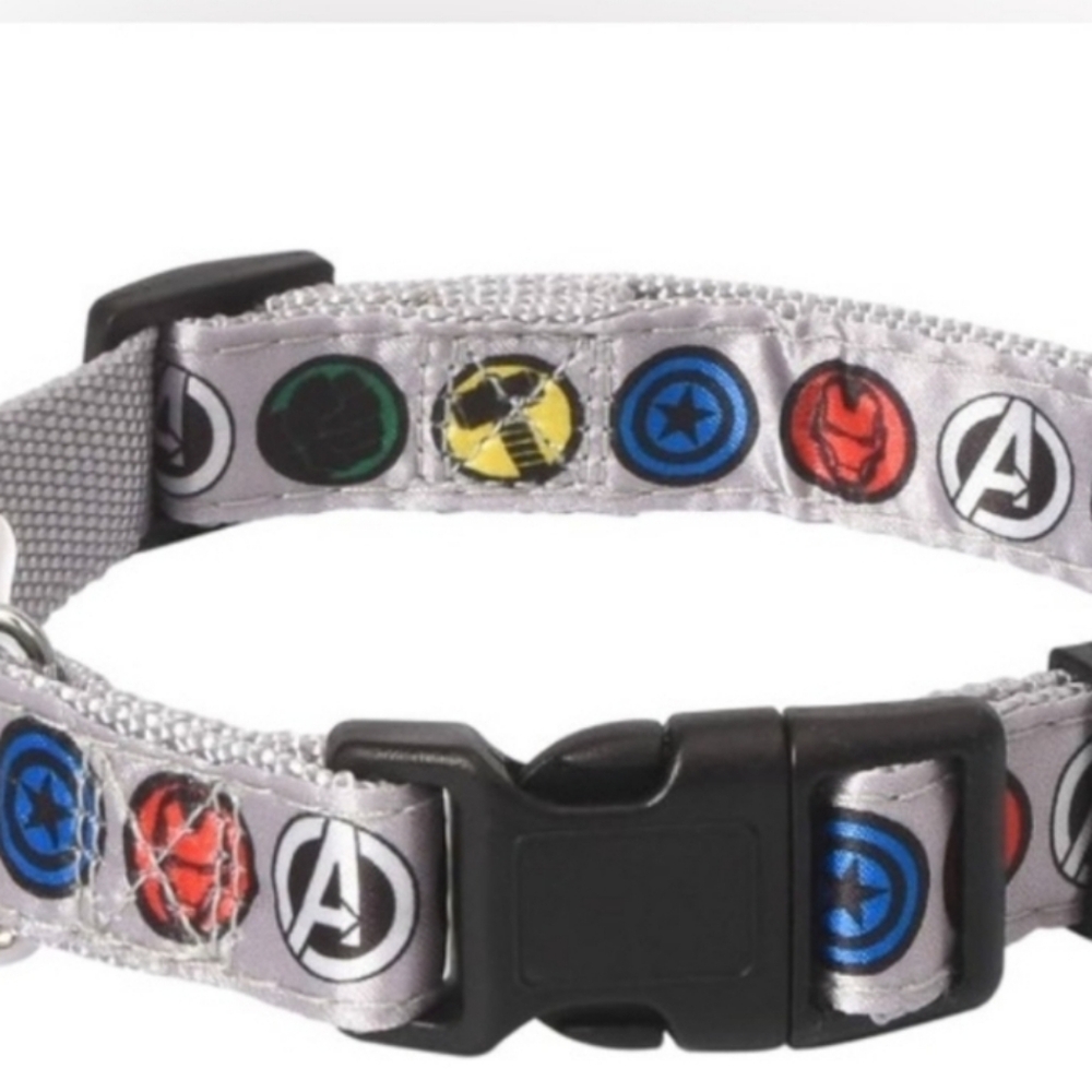 Disney Marvel Avengers Pet Collar Sz Med - Picture 4 of 4